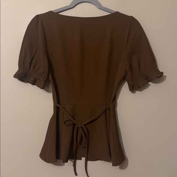 NWT- Petal & Pup Kameran Peplum Top, Chocolate, XS - Picture 10 of 12